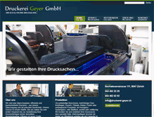 Tablet Screenshot of druckerei-geyer.ch